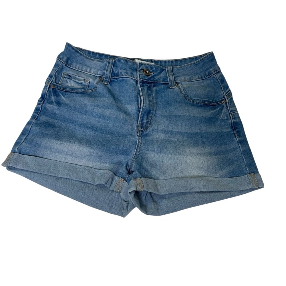 Wax Jean Butt, I Love You Light Blue Denim Women's Shorts